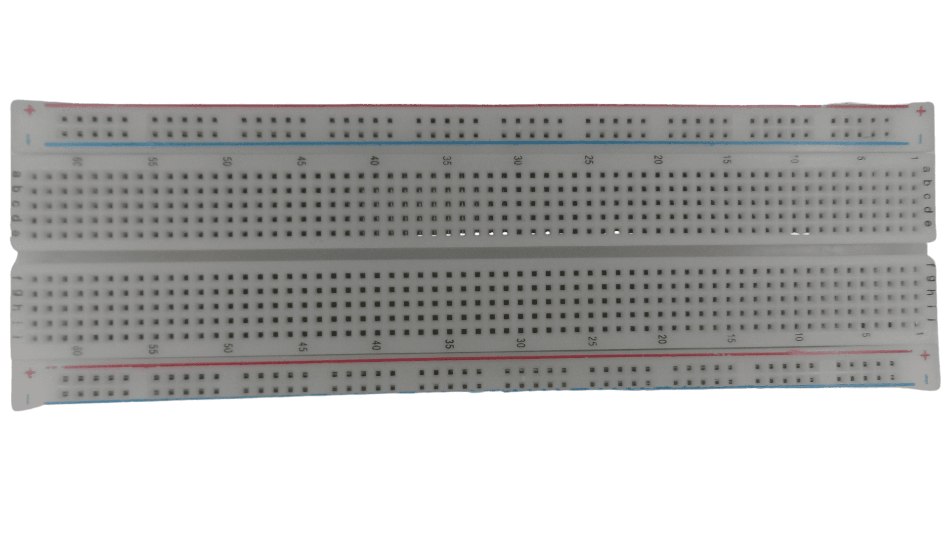  the user insert components with solderless breadboard