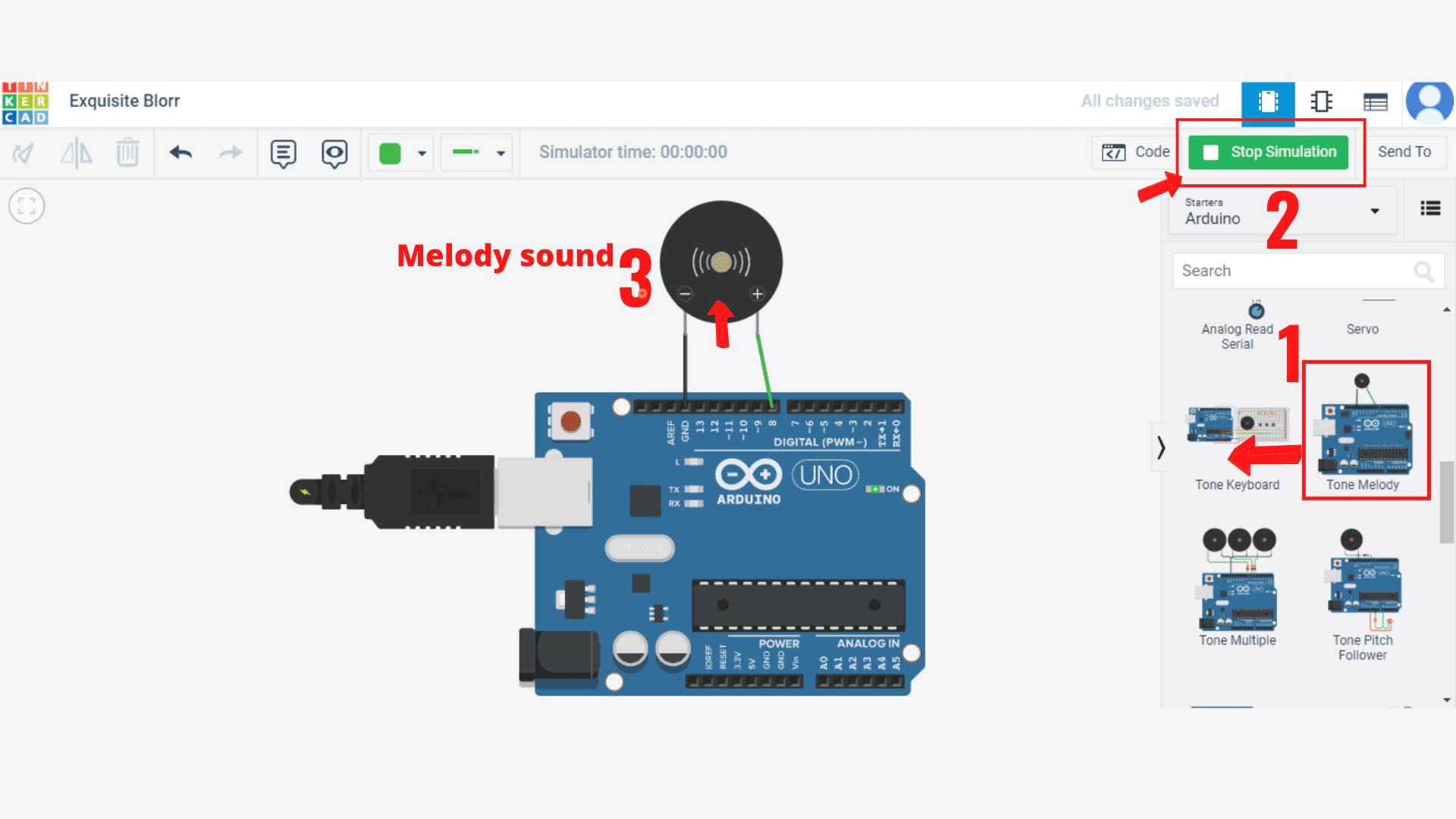 how to make a melody sound using an Arduino