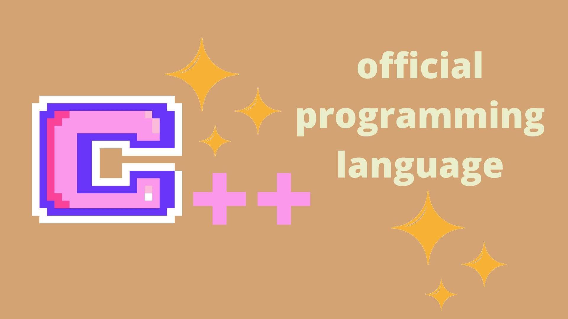 official programming language used to create any application
