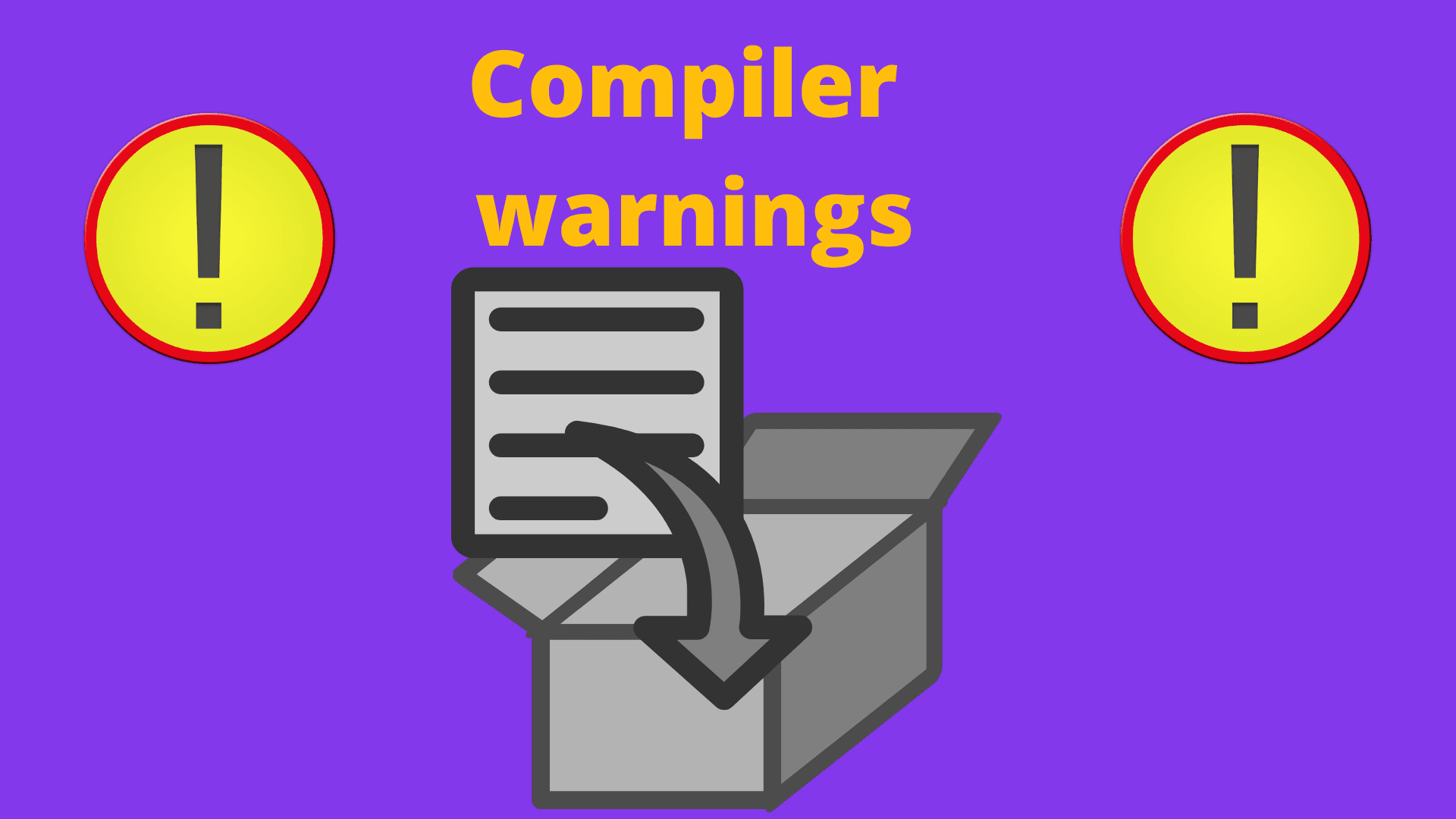 Compiler warnings provides a way to identify potential errors in the code