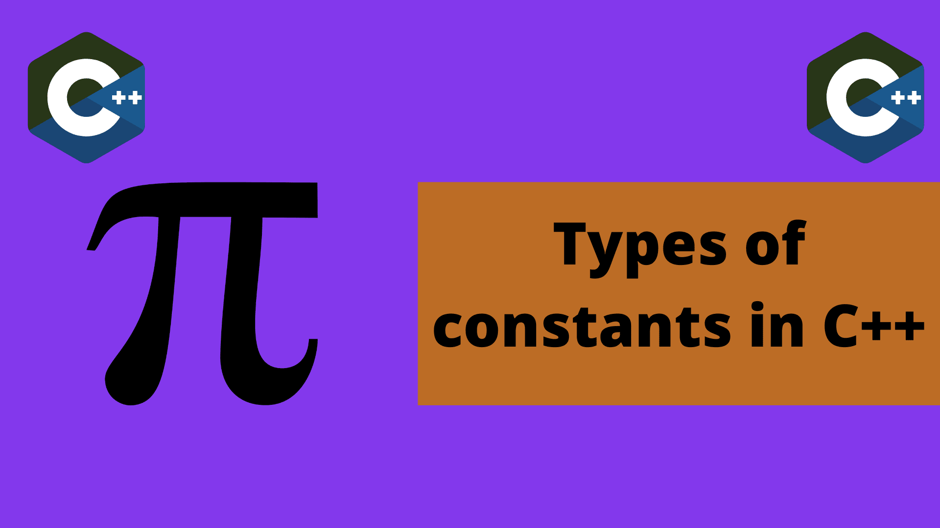 Types of constants in C++