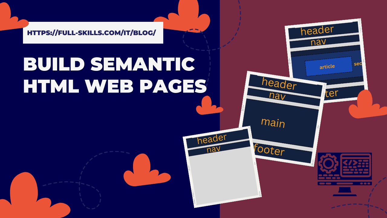 semantic HTML web page