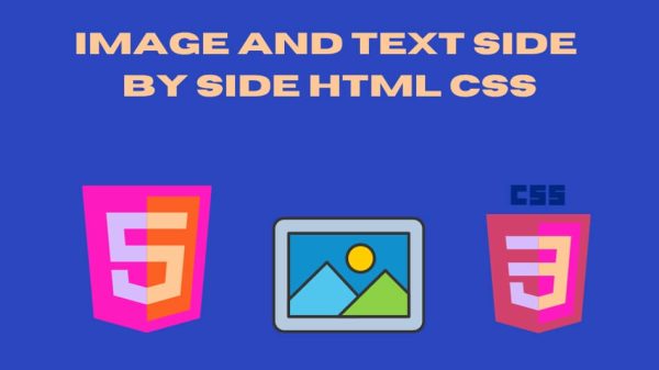 image and text side by side