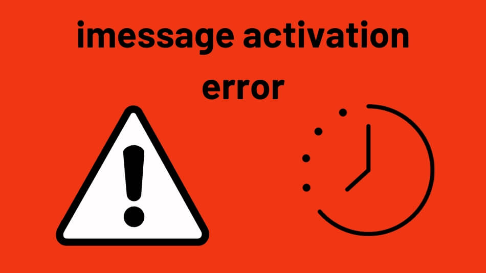 imessage activation error